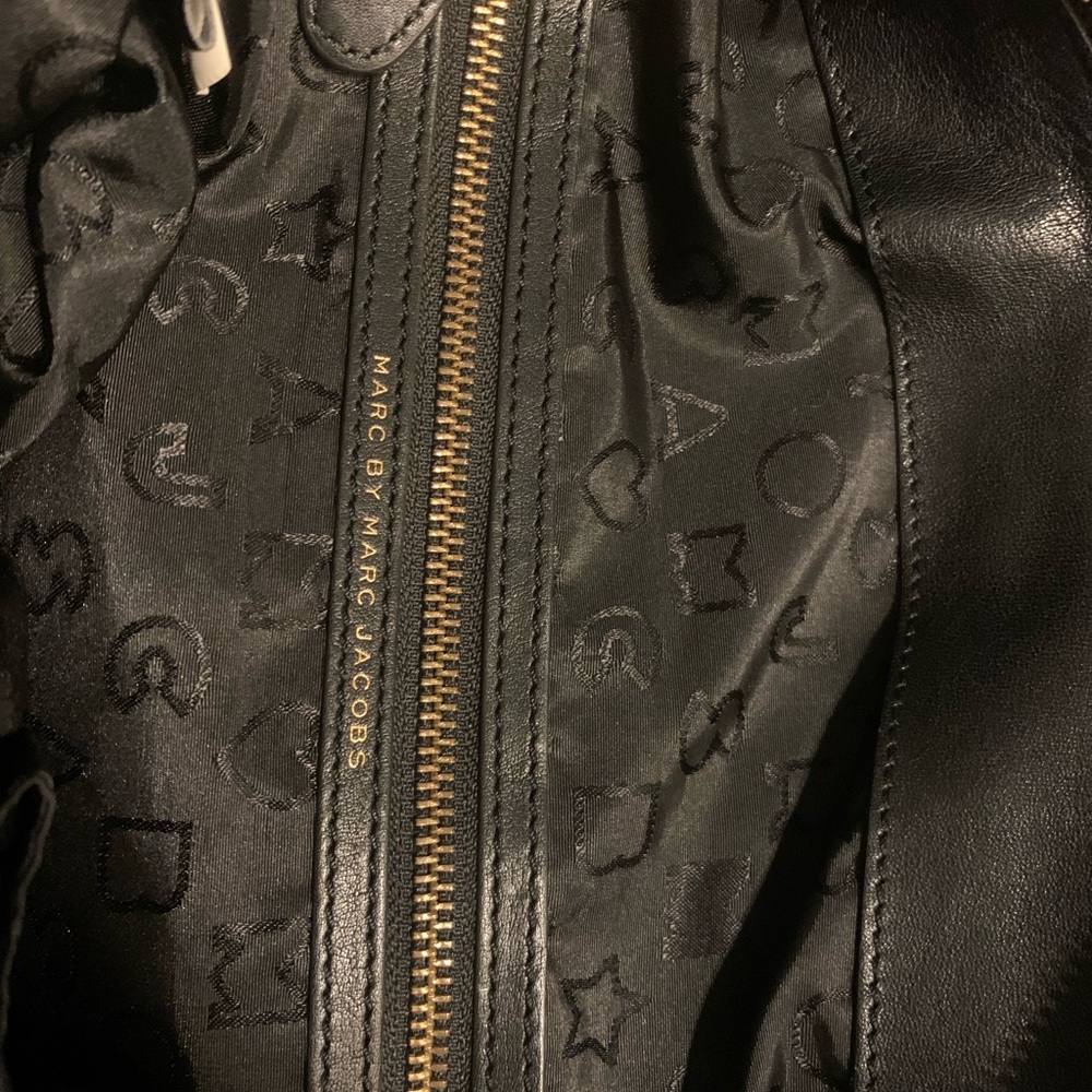 Marc Jacobs Black Tote with Gold Accents - Picture 6 of 16